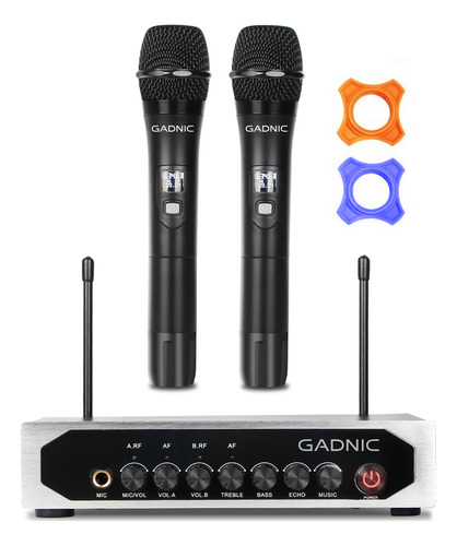 Microfono Inalambrico Bluetooth Uhf Set X2 Karaoke Potente