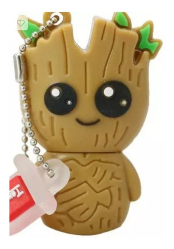 Pen Drive Emborrachado Baby Groot 4gb