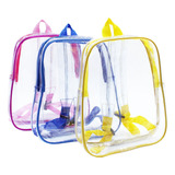 6 Mochilas Para Dulceros Fiestas Infantiles Transparentes