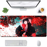 Mouse Pad Largo Itachi Hojas Paisaje Naruto Anime 30x70cm