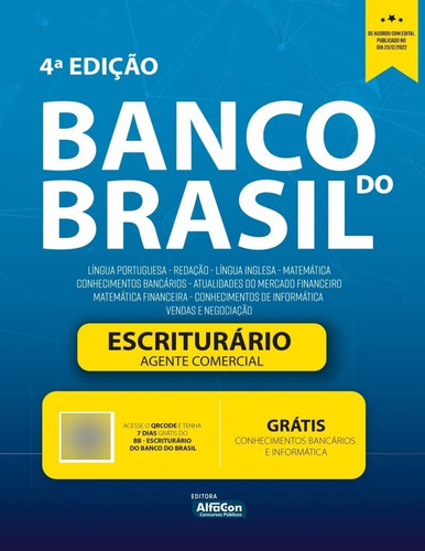 Livro Escriturário/agente Comercial - Banco Do Brasil - Bb