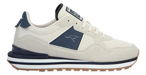 Tenis Retro Choclo Casual Kangaroos Gtma Gris/marino Hombre