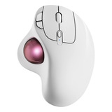 Ratón De Trackball Inalámbrico, Mouse Ergonómico Recargable,