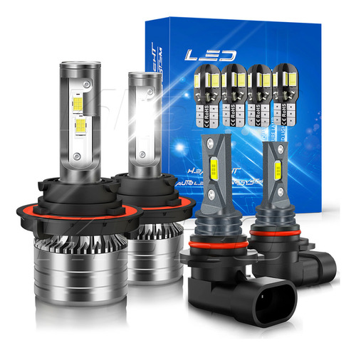 Kits De Faros Led De Luz Alta Y Baja 12000lm Para Ford 