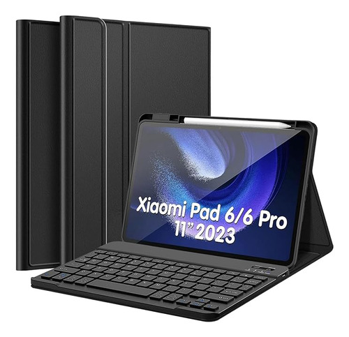 Funda Con Teclado Y Porta Lapiz Para Xiaomi Pad 6/6 Pro 11 