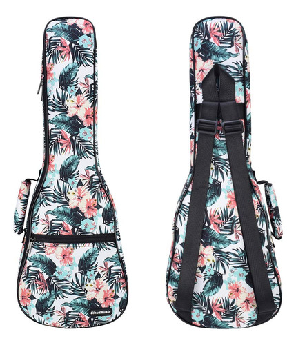 Funda De Ukelele Con Estilo Hawaiano Y Diseño De Flor