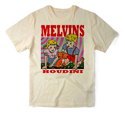 Camiseta Algodao Melvins Houdini Metal Grunge Banda De Rock 