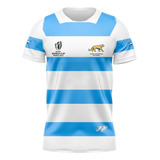 Camiseta De Rugby Celeste Y Blanca Pumas Malvinas 2023 