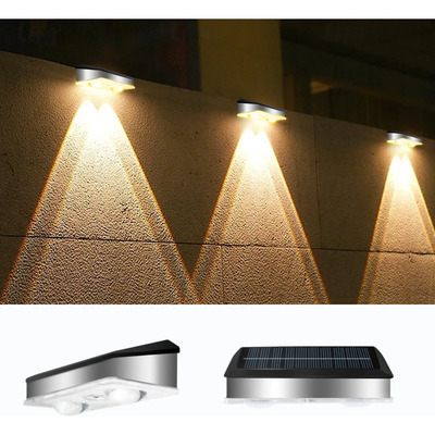 Lámpara Solar De Pared Para Jardín Exterior