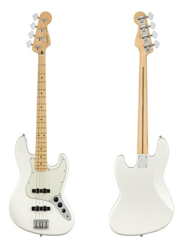 Electric Bass Jazz Bass Player Series 4 Cordas Mn Cuo Color Polar White Orientação À Mão Direita