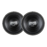 Par 2 Woofer Bomber Atrack 12 Pol 4 Ohms 550w Rms Cor Preto