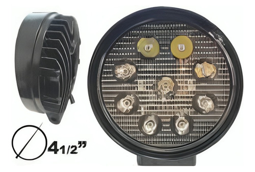 Faro Auxiliar Niebla Redondo 9 Leds Off Road 4x4