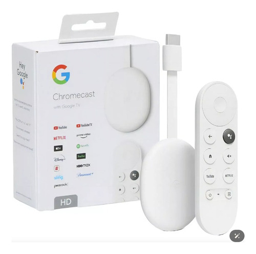 Chromecast Google Ga03131 Tv Hd 8gb / 2gb Ram 60 Fps Wifi Bt