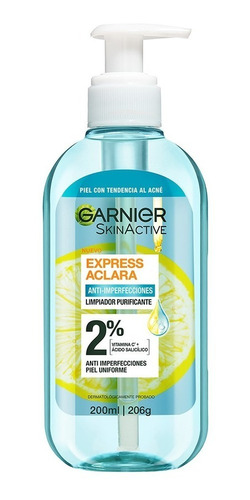 Garnier Express Aclara Gel Limpiador Purificante Antiacné
