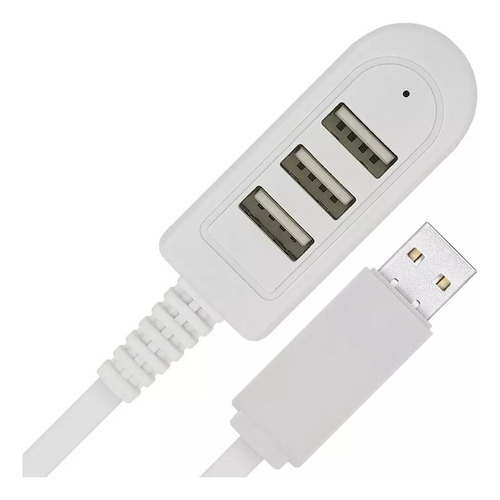 Hub 3 Portas Usb 2.0 Carregador 5w Extensão Régua