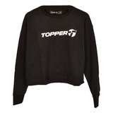 Buzo Oversize Topper Crew Mujer