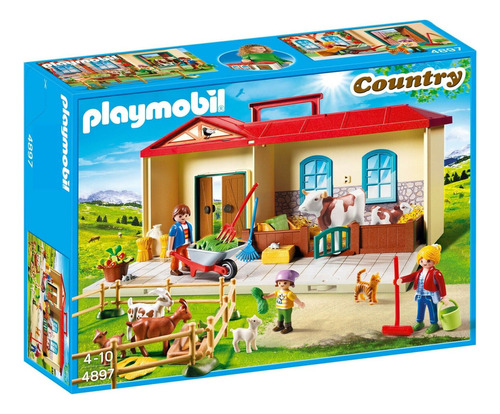 Playset Playmobil Country Granja Maletin Grande Tut Tutti
