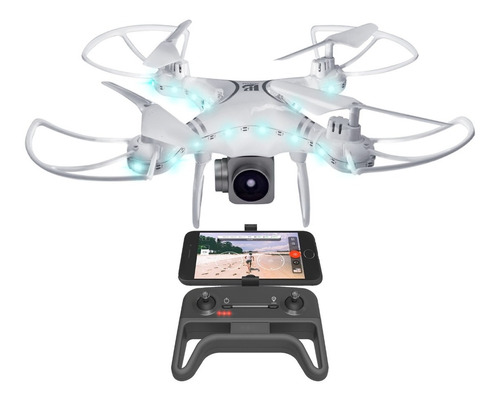 Drone Cuadricoptero Cámara Hd Transmite Vivo Pantalla Lcd