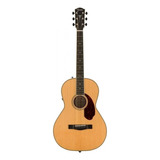 Guitarra Electroacústica Fender Paramount Pm-2 Deluxe Para Diestros Natural Ébano Brillante