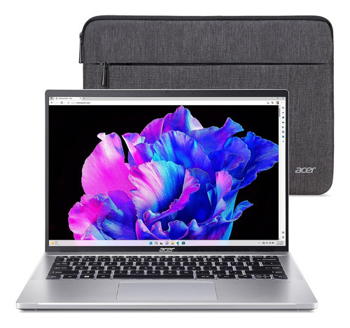 Ultrabook Acer Swift Go I7 13va 16gb Ssd 14puLG Touch 1,2kg Color Plateado