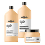 Kit Loréal Absolut Repair Shampoo, Condicionador E Mascara