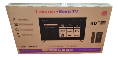 Roku Tv Caixun Hdmi 40  C40v1fr Full Hd 