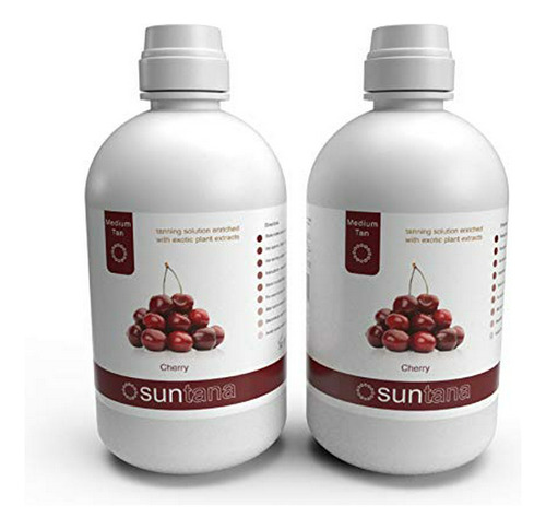 64 Oz (2 X 32 Oz) Suntana Cherry Medium 10% Dha Solución De 