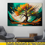 Cuadro Arbol Canvas Abstracto Artistico Sala Comed 60x40 A3