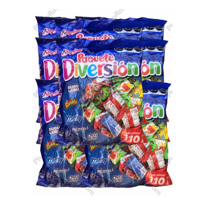 Paquete Diversión Dulces Surtidos Ricolino 11.04 Kg 880 Pz  | Meses sin interés
