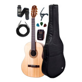 Violão Rozini Rx210 Eletrico Fosco Tampo Maciço + Kit Luxo