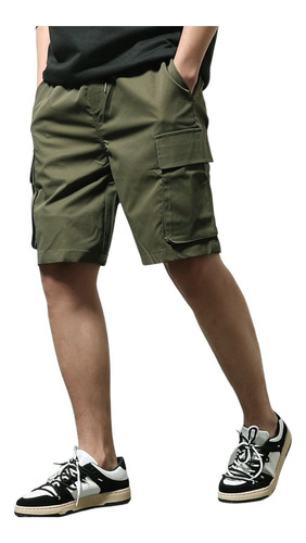 Bermuda  Cargo Pantalon De Hombre Jogger Chupin Elastizado 