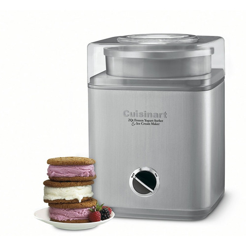 Máquina De Helado Cuisinart 2 Litros De Acero Automática Frecuencia 60