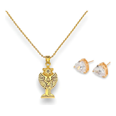 Collar Metatron El Gran Maestro Árbol De La Vida Estuche Dorado | Meses sin interés