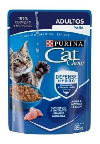 24 Sobres Cat Chow  85grs Alimento Para Gato