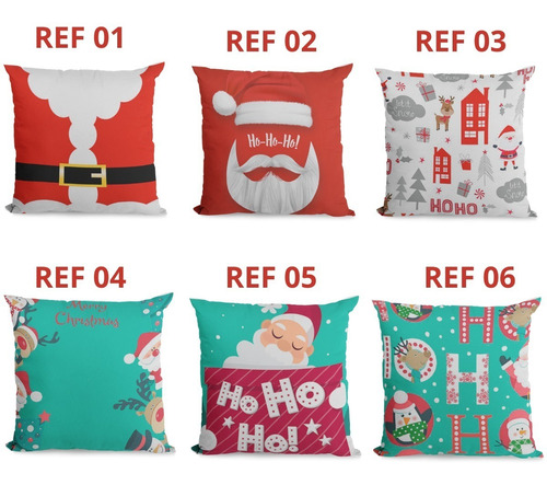 Kit 2 Capas De Almofadas De Natal Decorativas