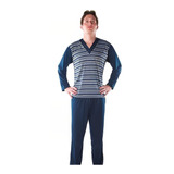 Pijama Masculino Inverno Adulto Em Malha