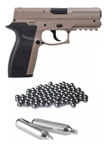 Pistola Balines Metal Crosman Mk45 Desert + 2co2+ 50 Balines