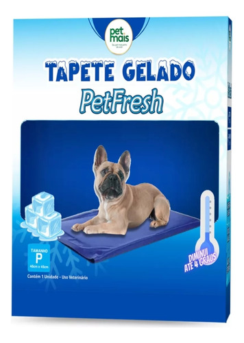 Tapete Gelado Petfresh P Cães E Gatos Verão Azul 