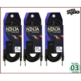 3 Cabos Guitarra Santo Angelo Ninja 20ft - 6,10m - P10| P10