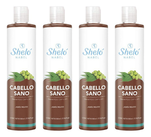 4 Pack Shampoo Cabello Sano Shelo