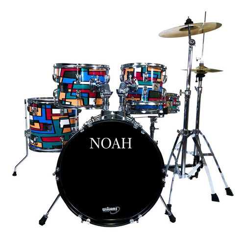 Bateria Acústica Noah Sc5 Playground Bumbo 16 Completa