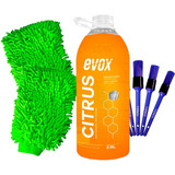 Shampoo Para Carro Citrus 2.8l Evox Ph Neuto Luva + Pinceis