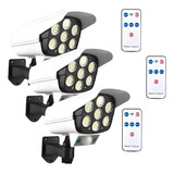 Pack 3 Focos Led Solares 150w Sensor Luz Exterior - Oferta