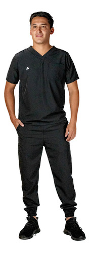 Uniforme Quirúrgico Hombre Negro Slim Hidrofobico Smc