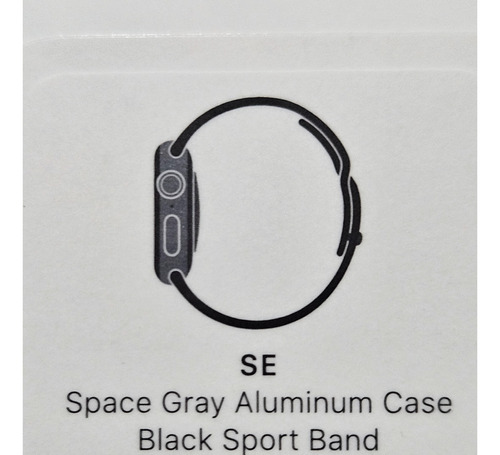 Apple Watch Se Space Grey Alum Black Band Gps .nuevo !!