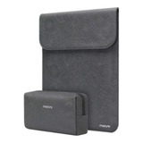 Funda Para Macbook Air 13, Gris/piel Sintetica/duradera