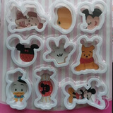 Set Cortadores De Fondant Galletas Disney