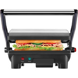 Chefman ® Panini Press Plancha Parrilla Sandwich Acero 1000w