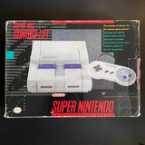 Consola Super Nintendo Snes Con Caja En Buen Estado