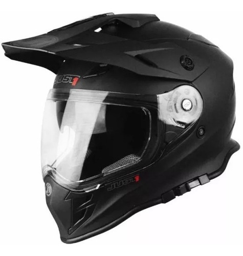 Casco Just 1 J34 Adventure Cross Doble Visor Negro Fas Mo*